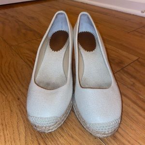 J. CREW BEIGE WEDGES